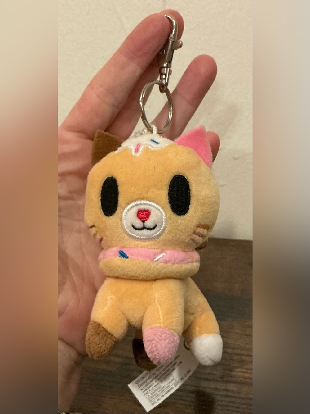 A Sold Out Tokidoki Biscottino Plush Clip-On keychain Bag Clip Keyring for sale.